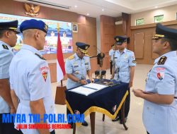 Pangkoopsud I Serahterimakan Jabatan Danlanud BNY dan Danlanud HAD