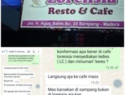 Diduga Masih Sediakan LC dan Miras, Cafe Lorensia Kembali Jadi Sorotan – Pemkab Sampang Diminta Tegas