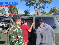Aksi Kemanusiaan, Prajurit Satgas Pamtas RI-Malaysia Yonkav 3/AC Bantu Evakuasi Ibu Hamil