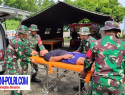 Latihan Sistem Blok, Kodim Tulungagung Latih Kesiapan Hadapi Banjir dan Tanah Longsor