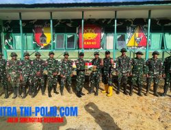 Dansatgas Yonkav 3/AC Laksanakan Kunjungan Kerja, Ke Jajaran Pos Satgas Guna Pelihara Moril Anggota