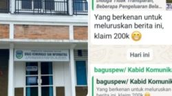 Diduga Dinas Kominfo Pacitan Membayar 200 K untuk Sejumlah  Sanggahan Pemberitaan Penyelewengan Anggaran