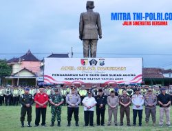 Ratusan Personil TNI-Polri Blitar Raya di Siagakan, Amankan Suro Agung dan Pengesahan PSHT
