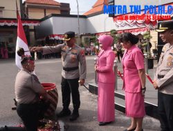 Upacara Kenaikan Pangkat Anggota Polri Periode 1 Juli 2025 di Polres Lamongan