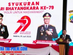 Peringatan HUT Bhayangkara ke-79 di Nabire, Pemerintah Provinsi Papua Tengah Apresiasi Peran Polri