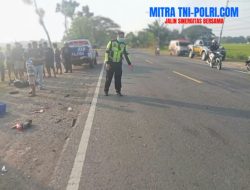 Truk Hino Tabrak Pemotor hingga Tewas di Jalur Ngawi-Karangjati!