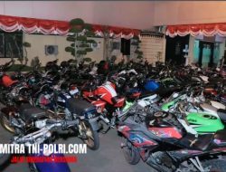 Antisipasi Arak-Arakan, Polres Lamongan Sita 59 Motor Berknalpot Brong