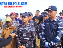 Bersih Pantai, Bersih Hati : Aksi Nyata Satgas Trisila dan Lanal Nabire untuk Lingkungan.