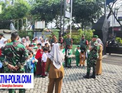 SDN Babatan IV MPLS Berkunjung ke Koramil 0830/19 Karangpilang