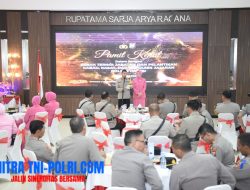 Polres Gresik Gelar Sertijab, Wakapolres Tekankan Profesionalisme dan Dedikasi Pelayanan