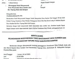 Sontak Warga Desak Bupati Segera Nonaktifkan Kades Sumber Sari Dedek Agustiawan
