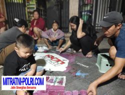 Warga Dukuh Kupang Gang Lebar Mengadakan Lomba Menggambar jalan dalam Menyambut Hari Kemerdekaan yang Ke 80