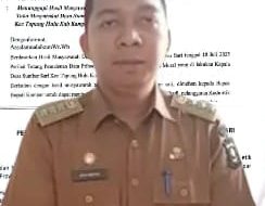 Dugaan Skandal Kades Sumber Sari, Camat Tapung Hulu : 1 atau 2 Hari Ini Kades Akan Segera Dipanggil PMD