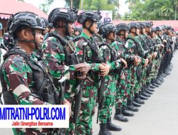 Apel Kesiapan TNI-Polri di Nabire Jelang Kunjungan Pejabat Negara