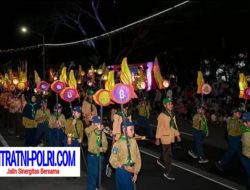 Lautan Cahaya di Malam Hari, Ribuan Lampion dan Sepeda Hias Sulap Banyuwangi