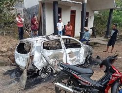 Mobil Pribadi Kepala Desa Wonokerto Suruh Trenggalek Dibakar Warganya Sendiri ,Diduga Pelaku Mengidap Gangguan Jiwa