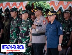 Kapolres Nabire Hadiri Penutupan TMMD ke-125 di Lapangan SD Negeri Inpres Legari IV