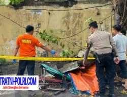 Tukang Parkir Tewas Tertimpa Tembok Ambruk Polsek Dukuh Pakis Surabaya