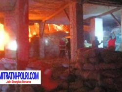 Saat Pemiliknya Tertidur, Gudang Pakan Ternak di Grati Pasuruan Terbakar