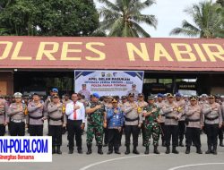 Polres Nabire Jadi Tuan Rumah Apel Operasi Zebra Noken 2025, Kapolda Tegaskan Komitmen Penguatan Keselamatan Lalulintas Papua Tengah