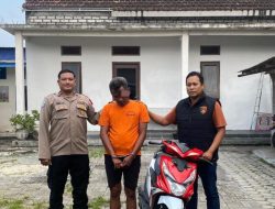 Terekam CCTV Aksi Maling Motor Tetangga, Polsek Duduksampeyan  Berhasil Ringkus Pelaku