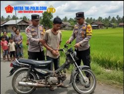 APES ! Aksi Curanmor di Ngoro Terbongkar, Pelaku Kepergok Dorong Motor Curian